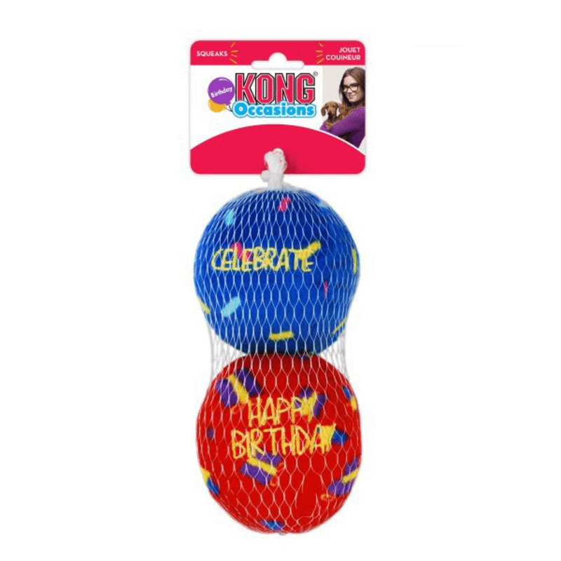 KONG Leke Birthday Balls 2pk