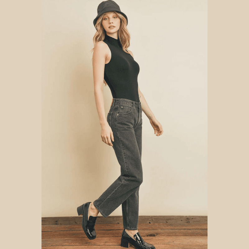 Turtleneck Tank Knitted Bodysuit