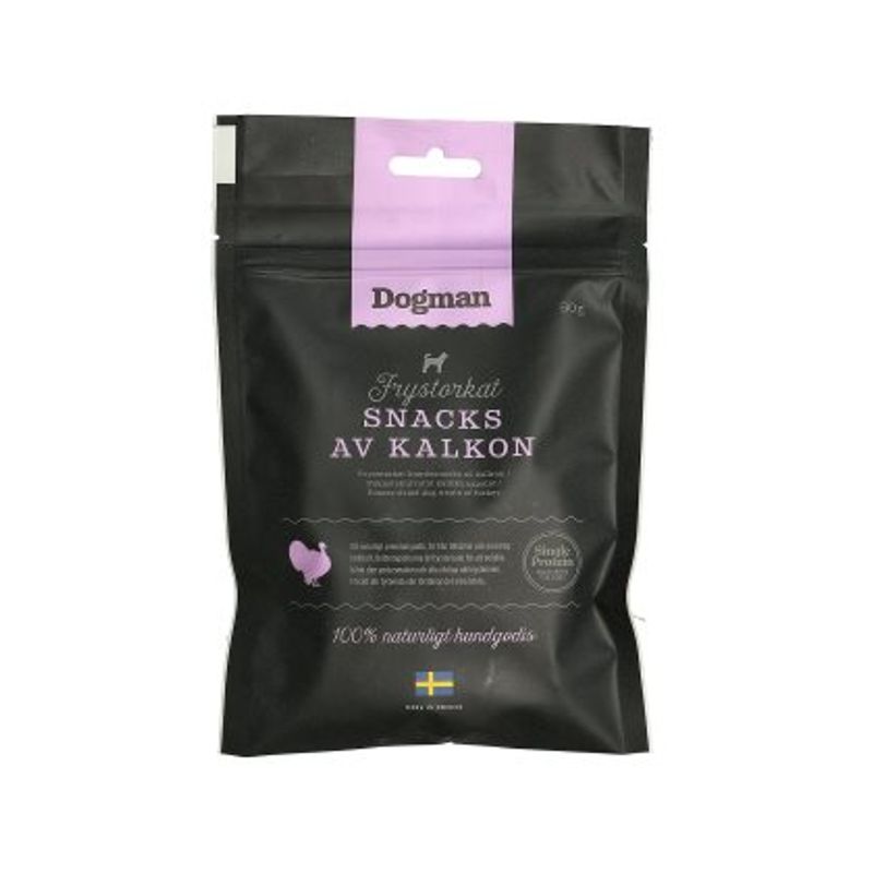 Frysetørket snacks av Kalkun