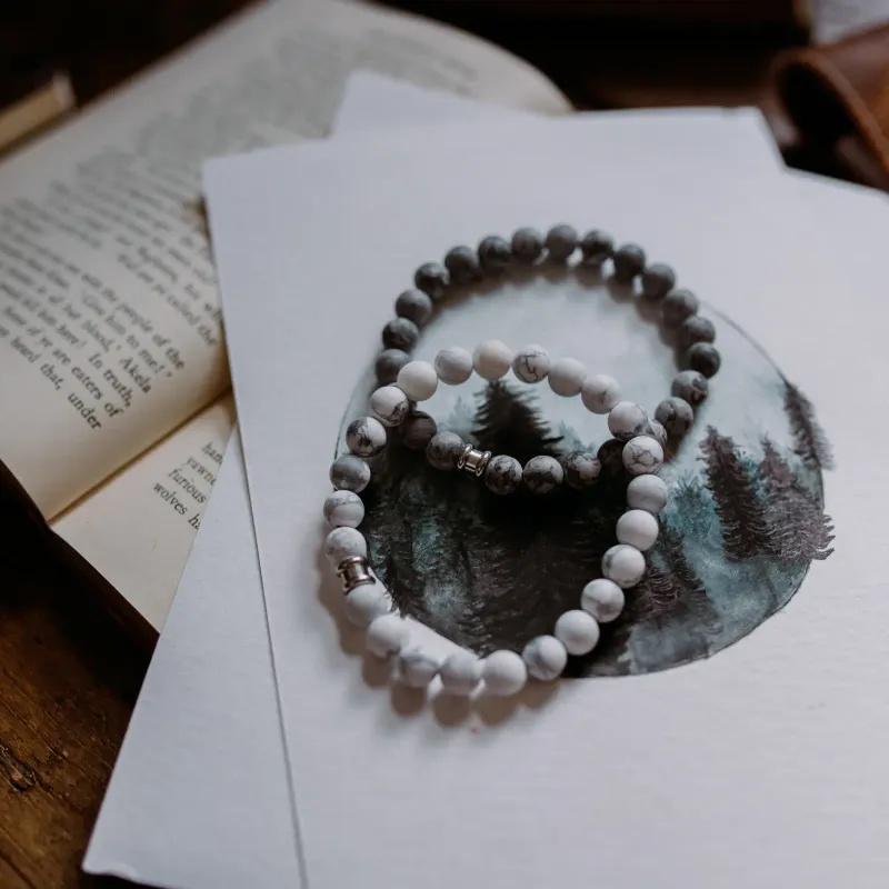 Stones Bracelet Basic armbånd - Matt Black