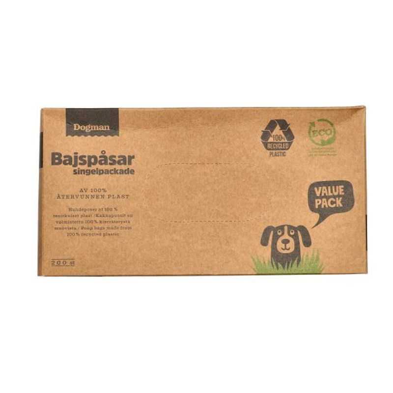 Hundeposer 100% resirkulert plast  200stk