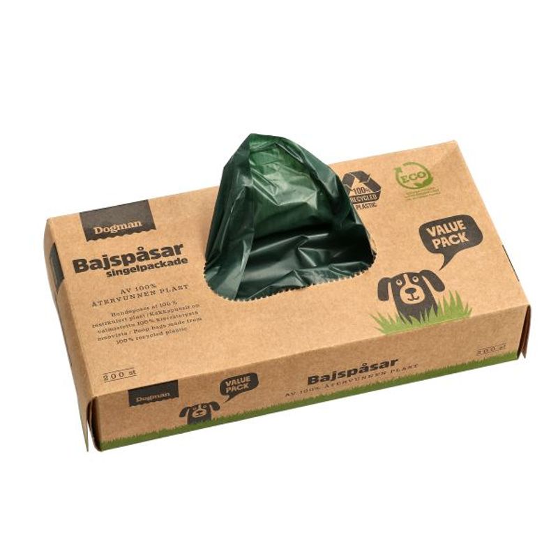 Hundeposer 100% resirkulert plast  200stk